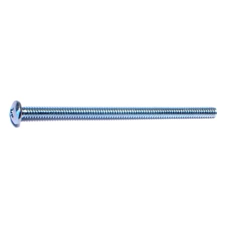 Midwest Fastener #10-24 x 3-1/2 in Phillips Pan Machine Screw, Zinc Plated Steel, 100 PK 07345